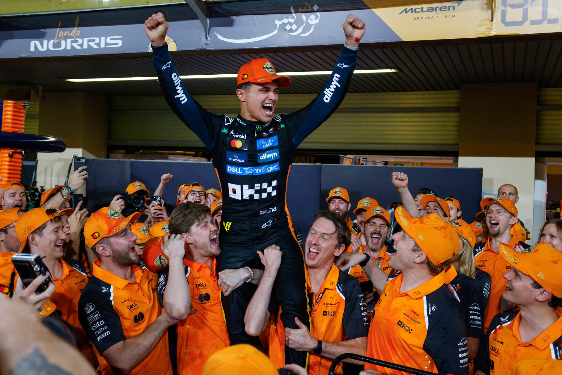 Lando Norris na samém vrcholu