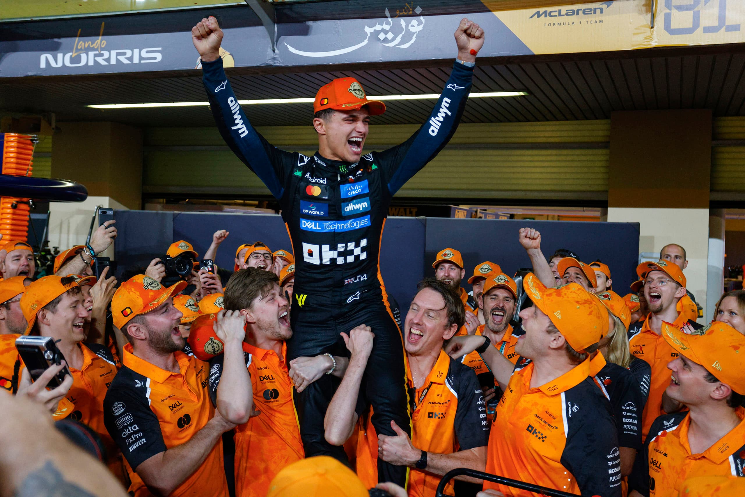 Lando Norris na samém vrcholu