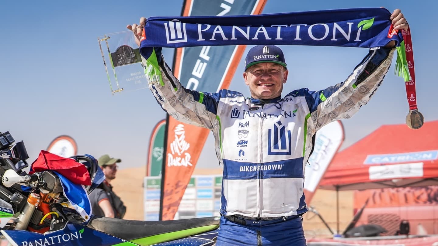 David Pabiška dakar 25 podium