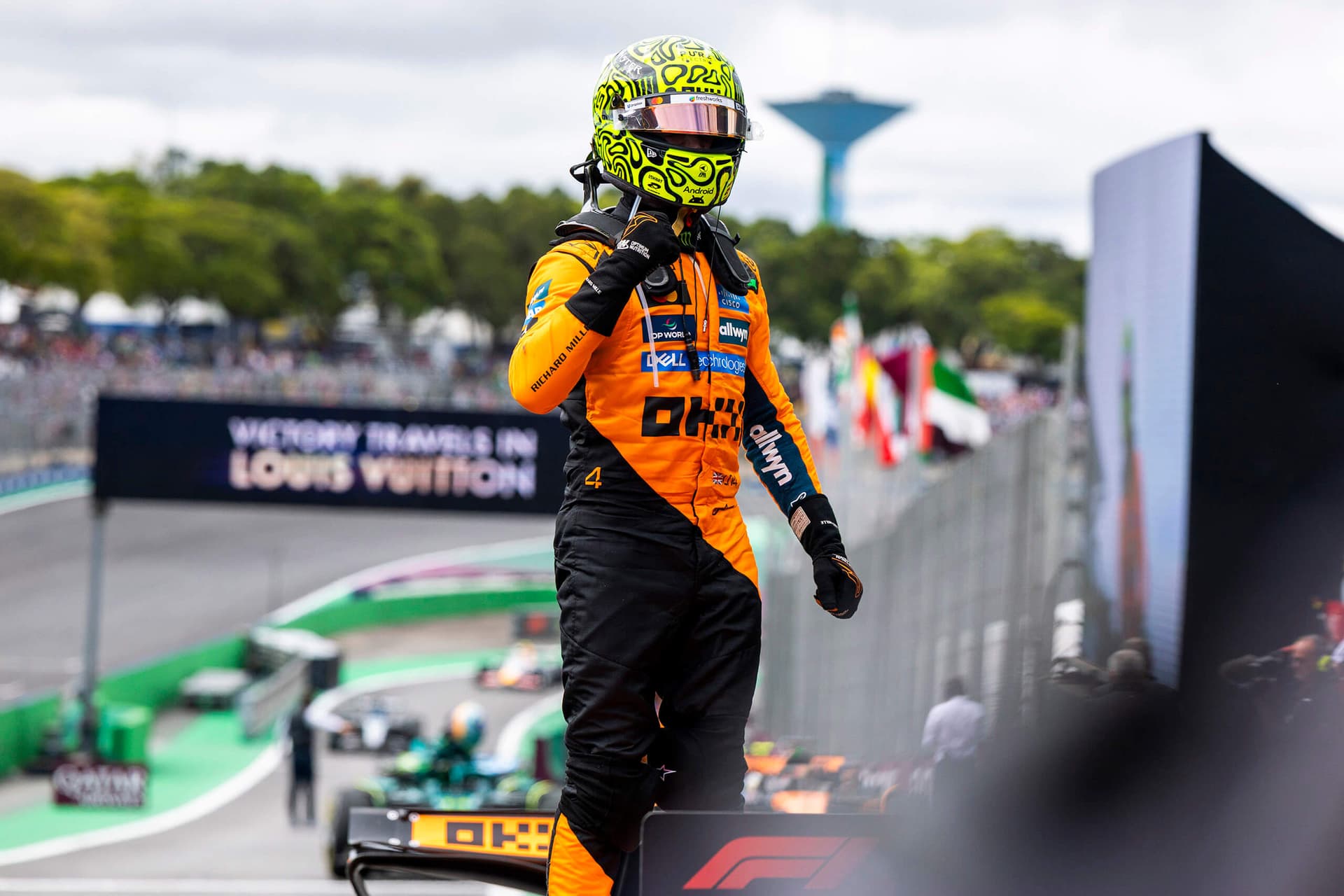 Lando Norris v Brazílii