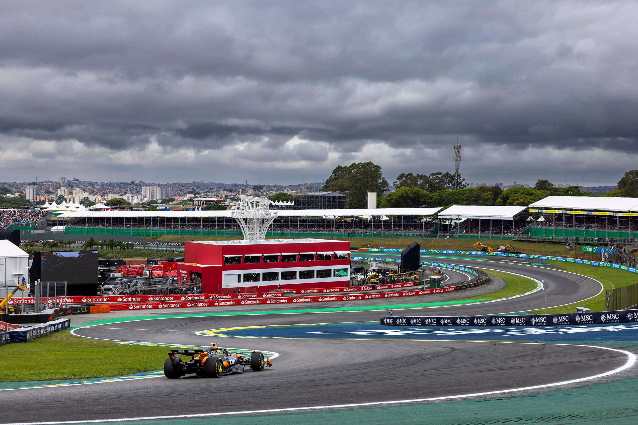 Lando Norris v Brazílii