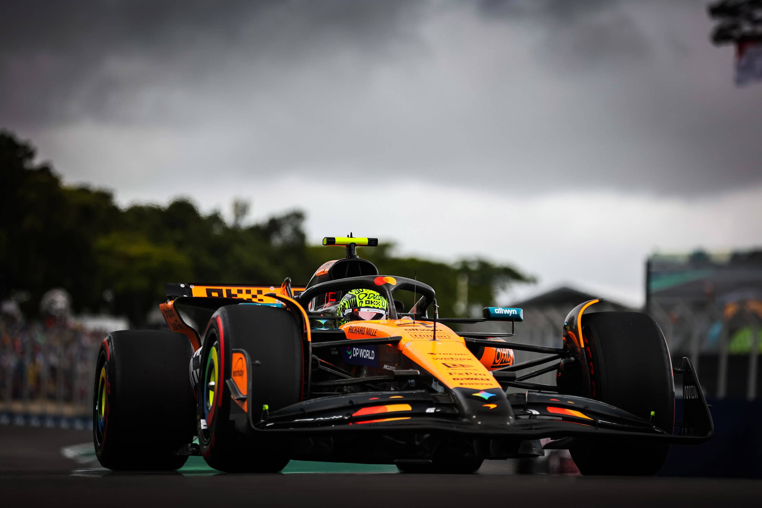 Lando Norris v Brazílii