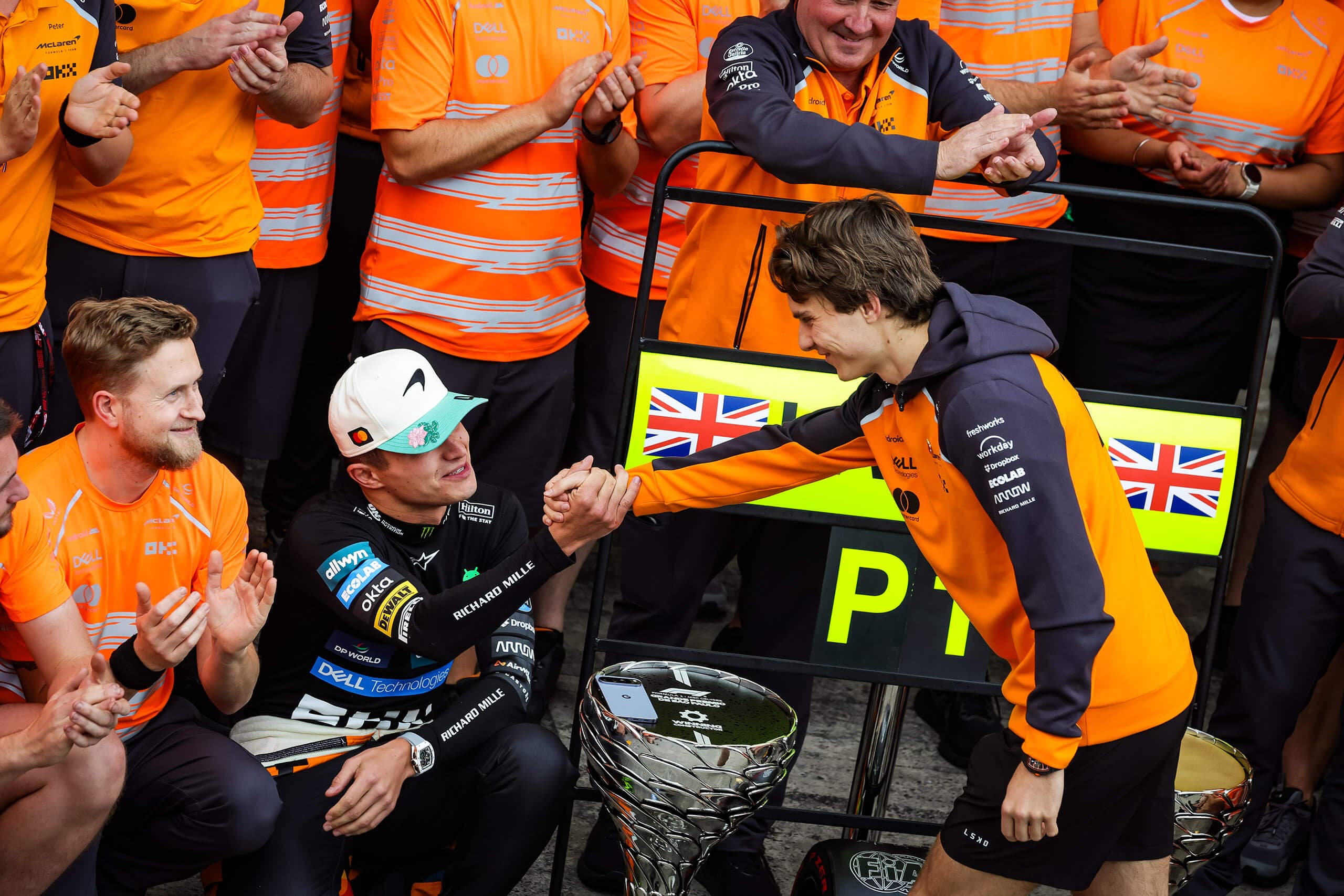 Lando Norris v Brazílii