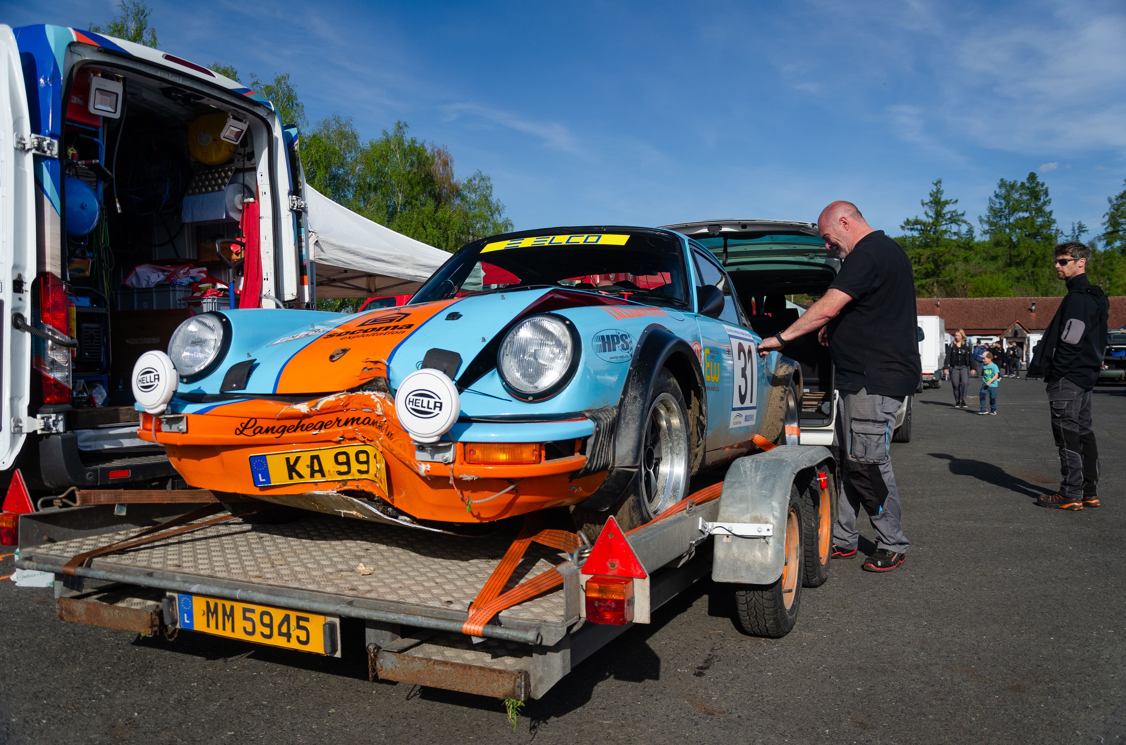 šumava 25 porsche 31 crash
