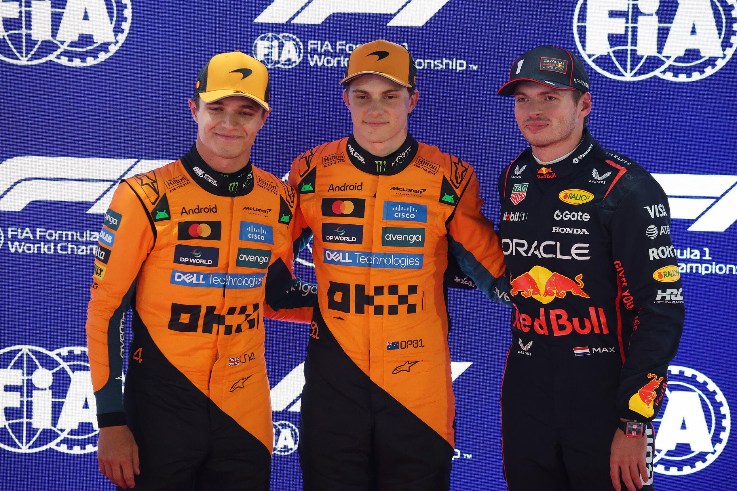 McLaren v Kataru obsadí první řadu, Piastri na pole position