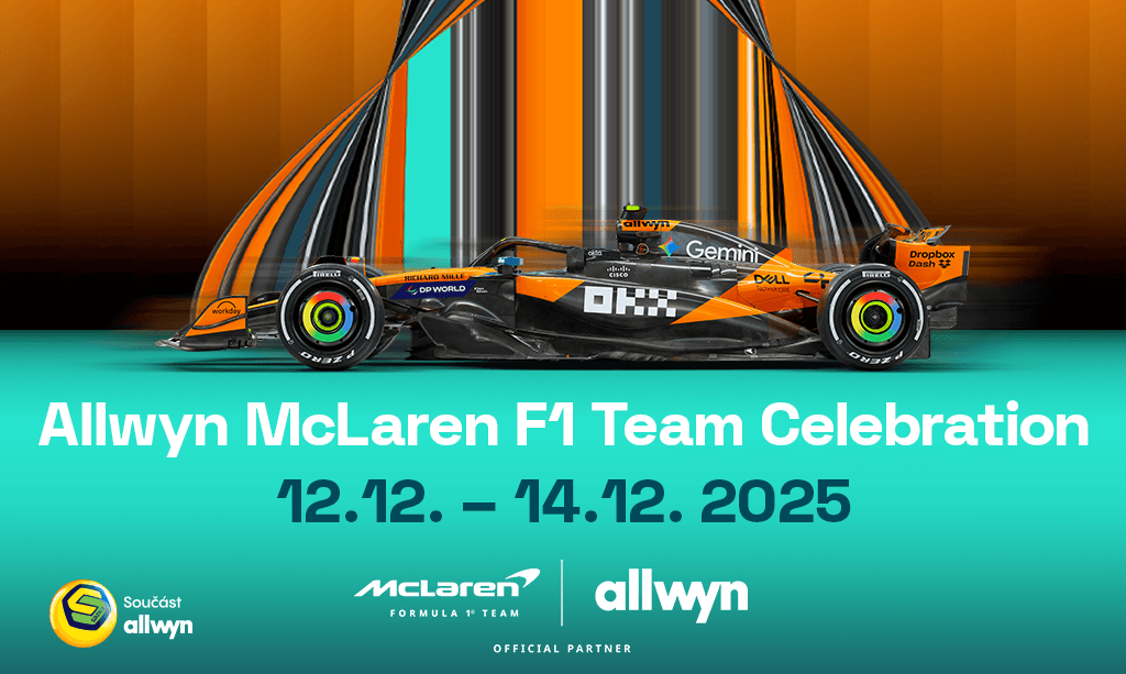 Allwyn se chystá v Praze oslavit letošní sezónu McLarenu