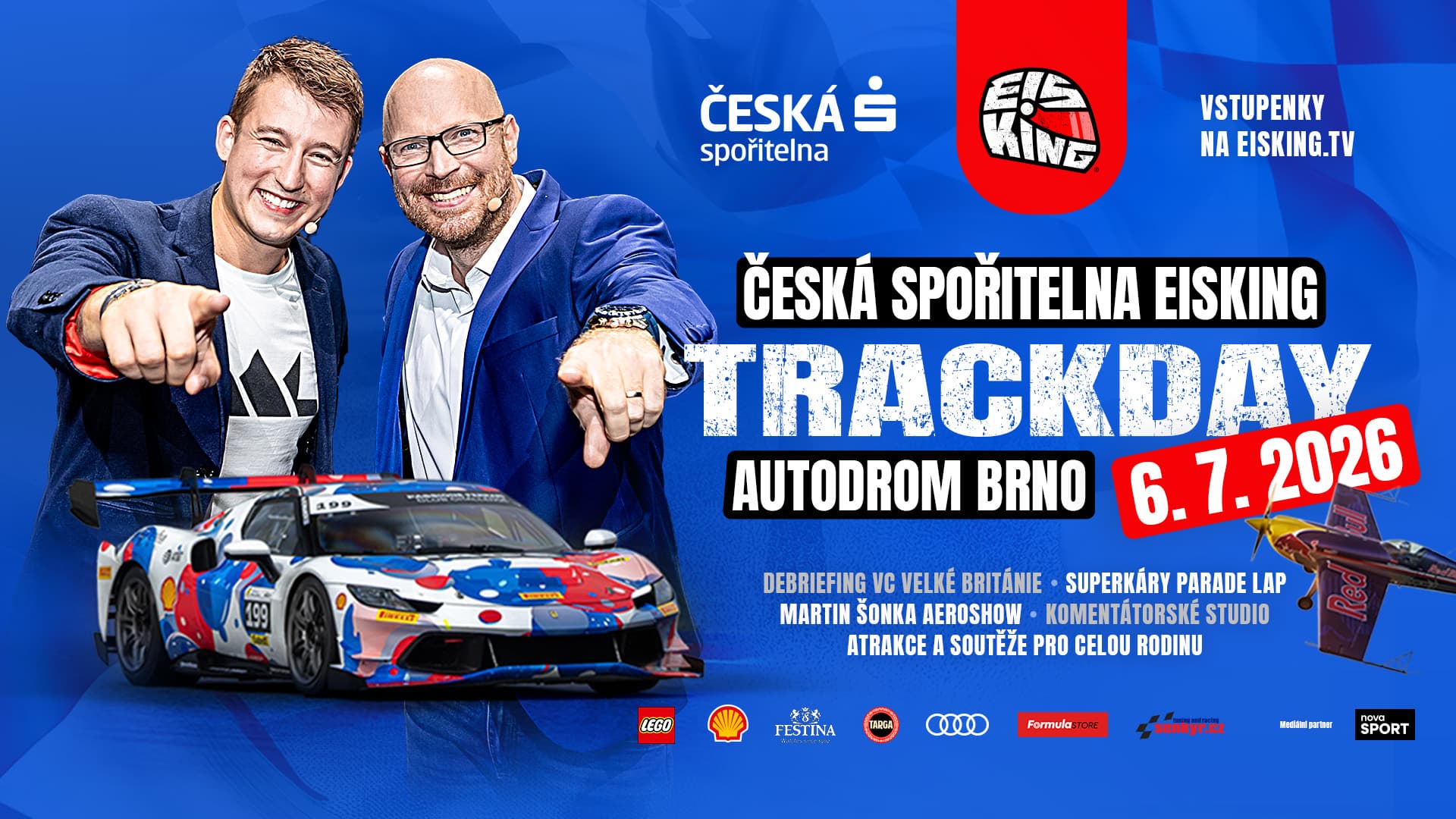 Brněnský okruh přivítá Česká spořitelna EisKing TRACK DAY 2026