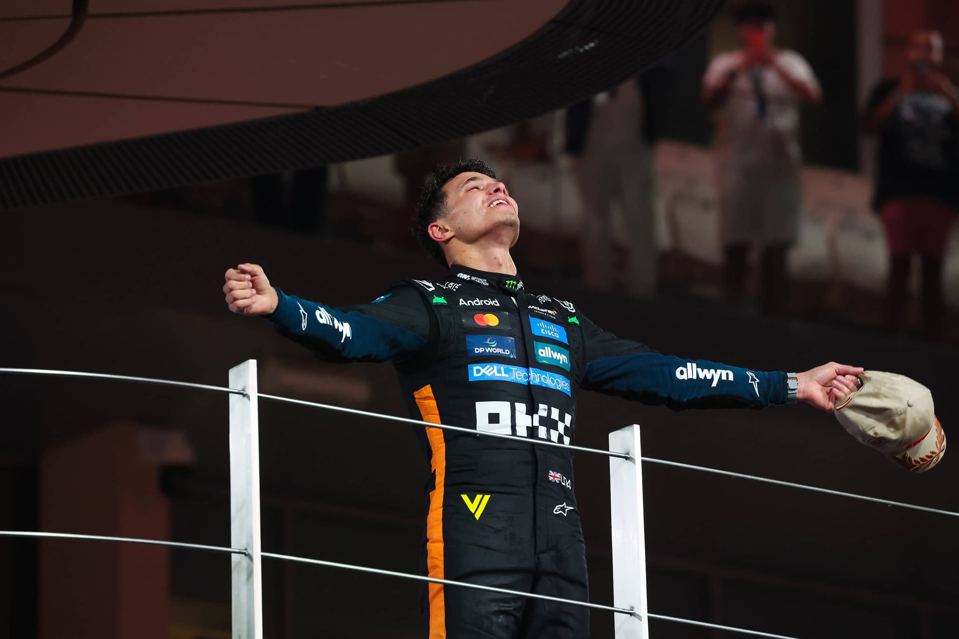 Lando Norris na samém vrcholu
