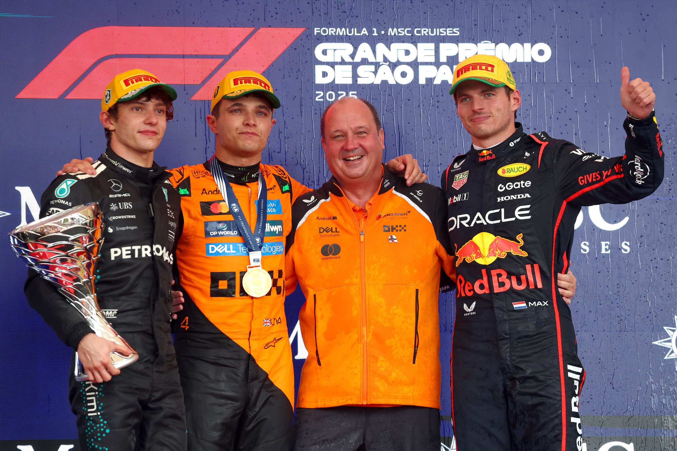 Podium v Brazílii