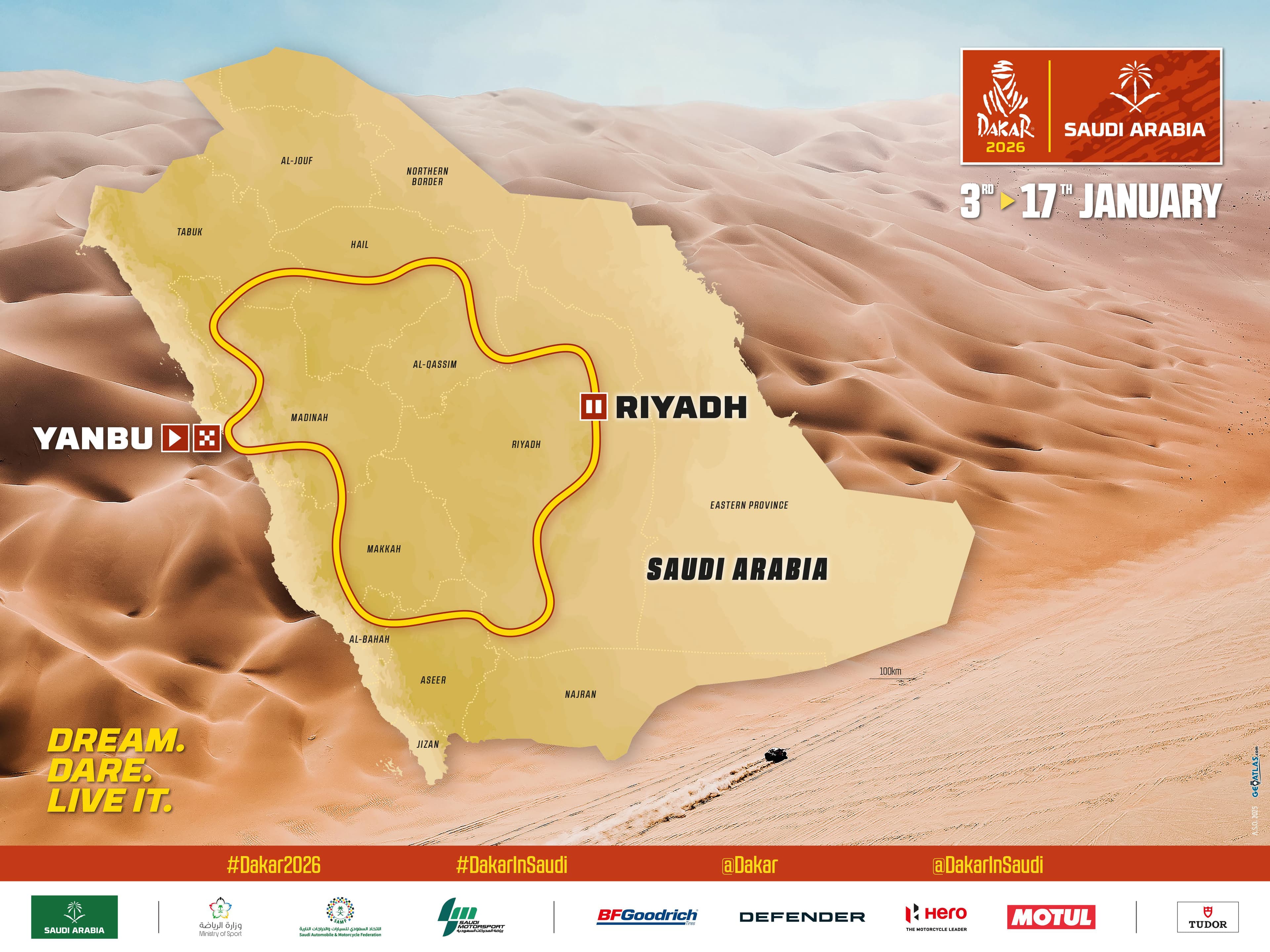 Dakar 2026 mapa