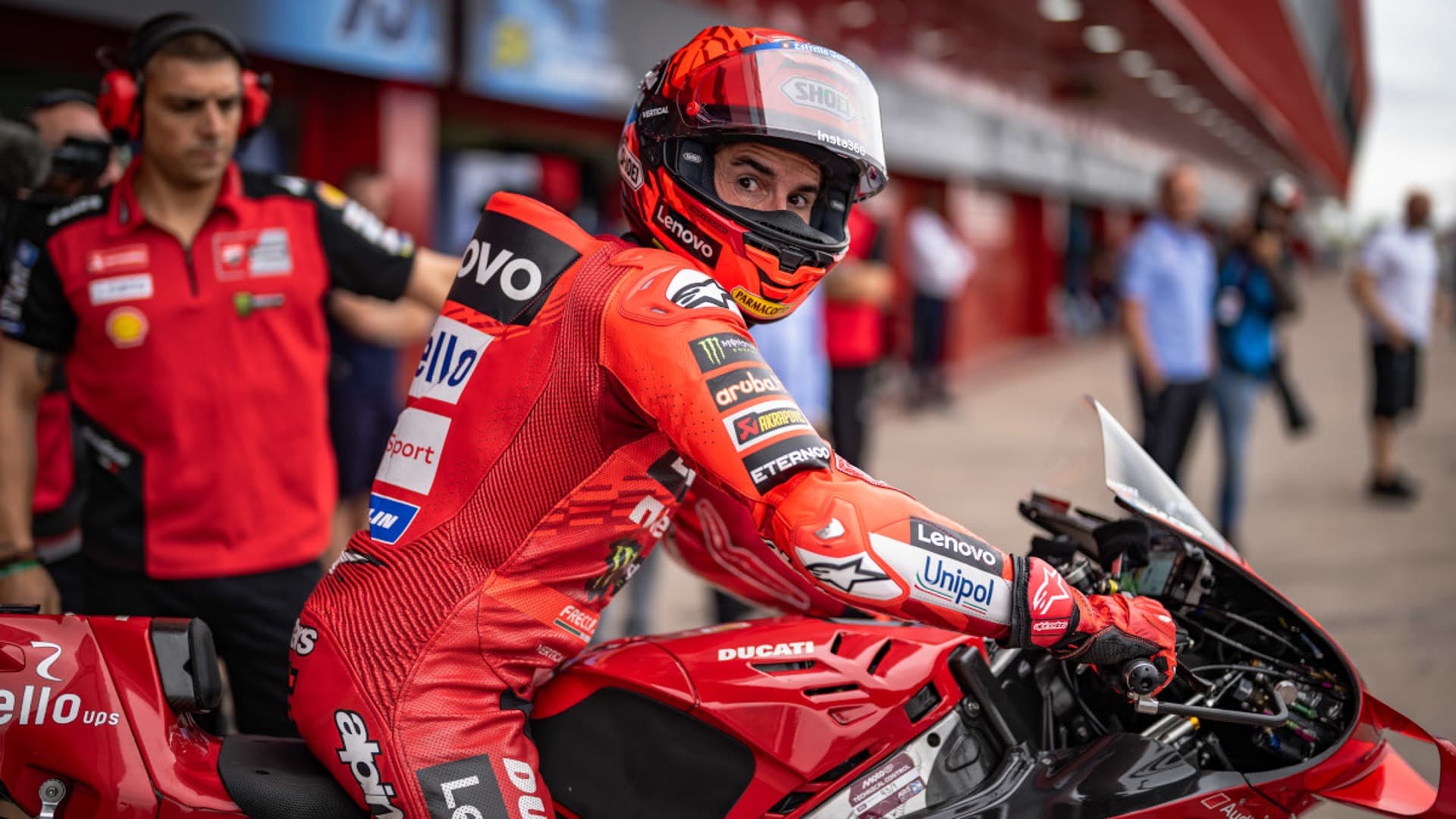 Marc Márquez paddock 2025