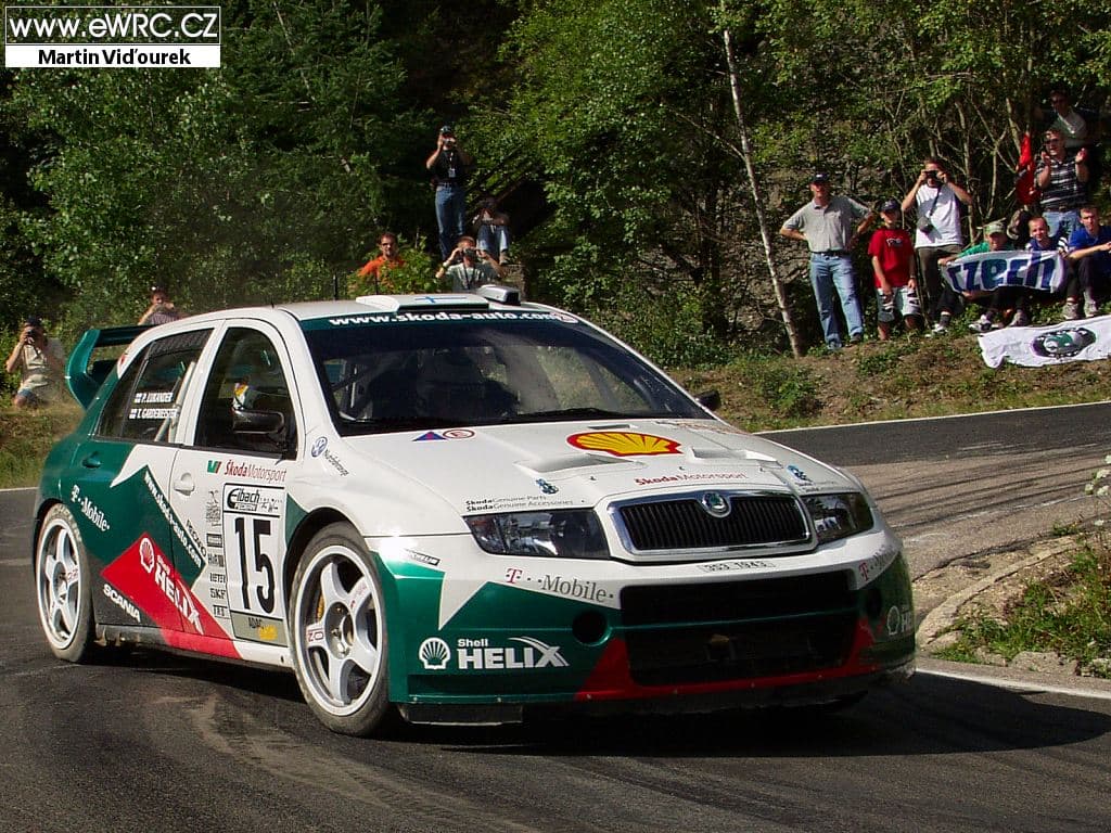 Toni Gardemeister Škoda Fabia WRC Rally Deutschland 2003