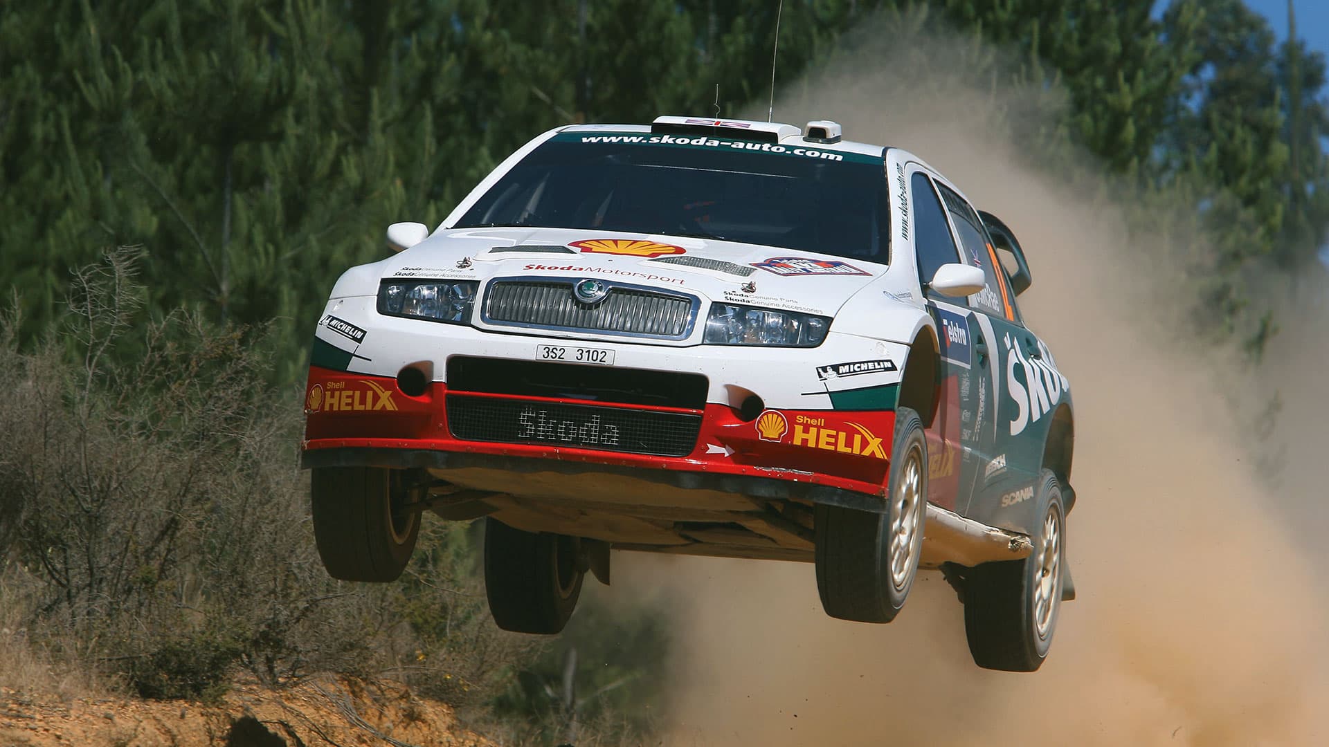Colin McRae Škoda Fabia WRC Telstra Rally Australia 2005