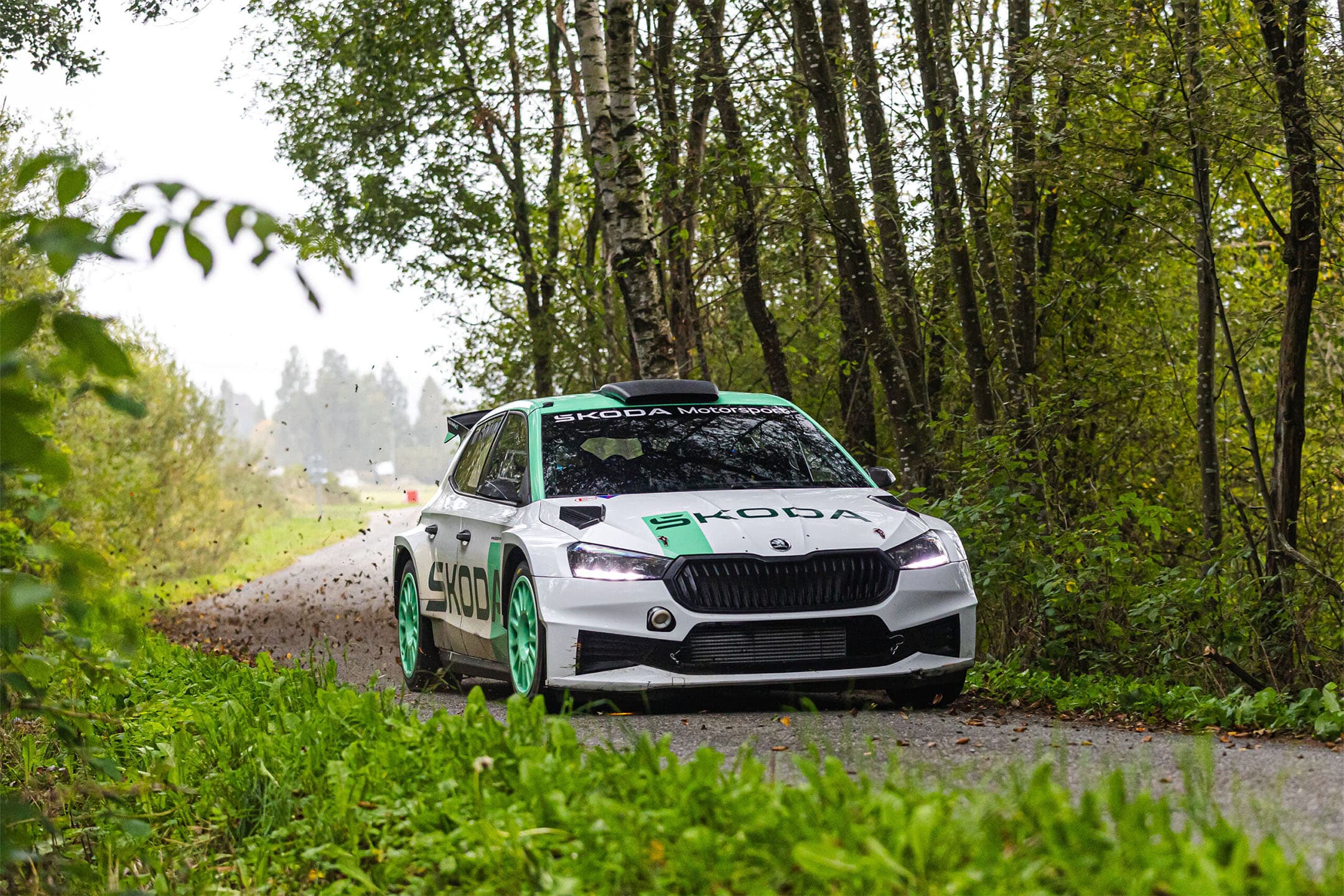 Škoda Motorsport testing Škoda Fabia RS Rally2